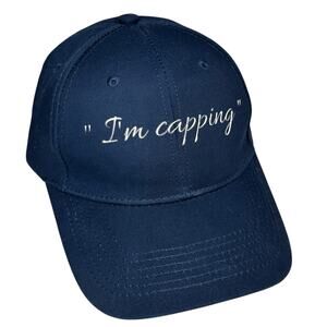 "I Am Capping" Cap Hat Navy Blue Adjustable